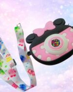 kids silicone bag in pakistan pink black minnie camera crossbody for girls