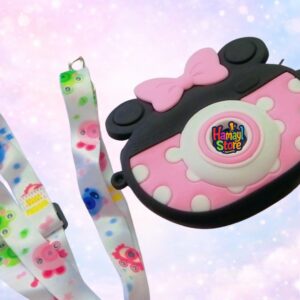 kids silicone bag in pakistan pink black minnie camera crossbody for girls