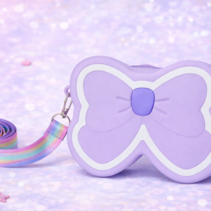 kids silicone bag in pakistan lilac bow cute crossbody for girls