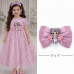 Fancy Frock Bows Pakistan 9x4 inch unicorn fairy pink party dress bow