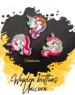 Watermelon Wooden Buttons Pakistan 4 Pcs Fruit Sewing Buttons