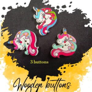 Watermelon Wooden Buttons Pakistan 4 Pcs Fruit Sewing Buttons