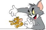 Tom and Jerry Heat Transfer Patch Cartoon Action Iron On Sticker