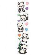 Panda Heat Transfer Patch Cute Cartoon Iron On Sticker for Kids