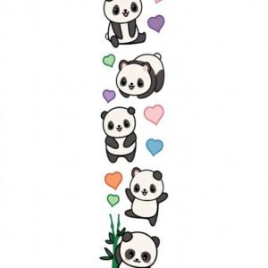 Panda Heat Transfer Patch Cute Cartoon Iron On Sticker for Kids