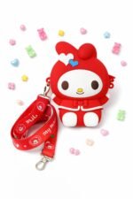 Red Melody kids silicone bag in Pakistan 5x5 inch crossbody for girls