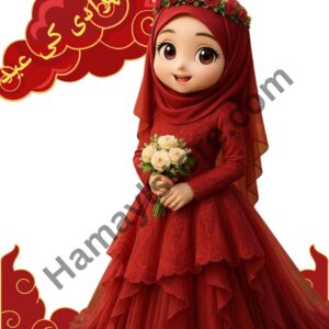 Eid Mubarak Iron On Patch 5x5 premium royal Islamic princess heat transfer design