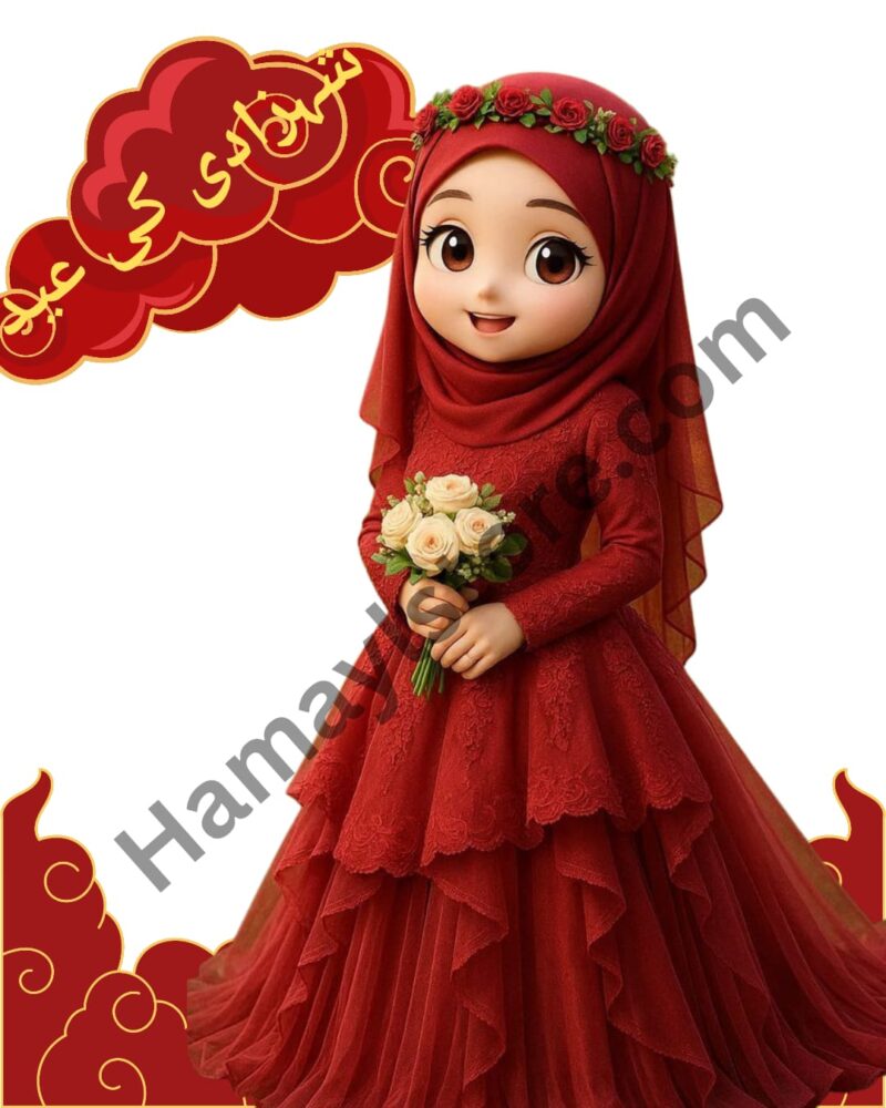 Eid Mubarak Iron On Patch 5x5 premium royal Islamic princess heat transfer design