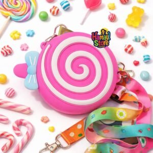 Candy lollipop kids silicone bag in Pakistan crossbody sweet theme for girls