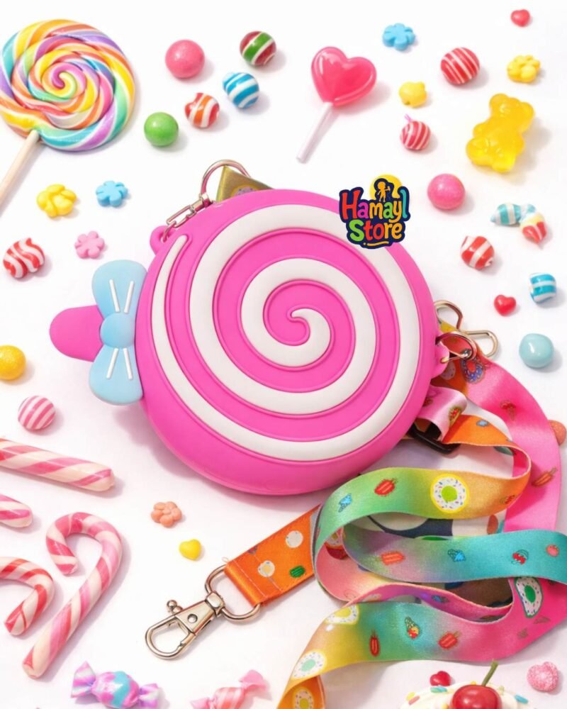 Candy lollipop kids silicone bag in Pakistan crossbody sweet theme for girls