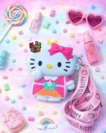 kids silicone bag in pakistan pink minnie polka dot crossbody for girls