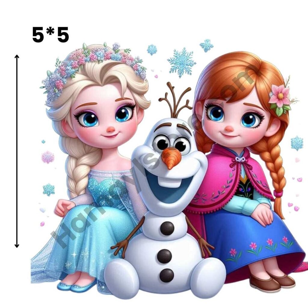 Frozen Iron On Patch 5x5 inches waterproof heat transfer patch for kids clothes Pakistan