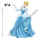 Cinderella Iron On Patch 5x4 inches waterproof heat transfer patch for girls clothes Pakistan