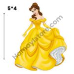 Princess Belle Iron On Patch 2026 waterproof heat transfer design for girls dresses Pakistan