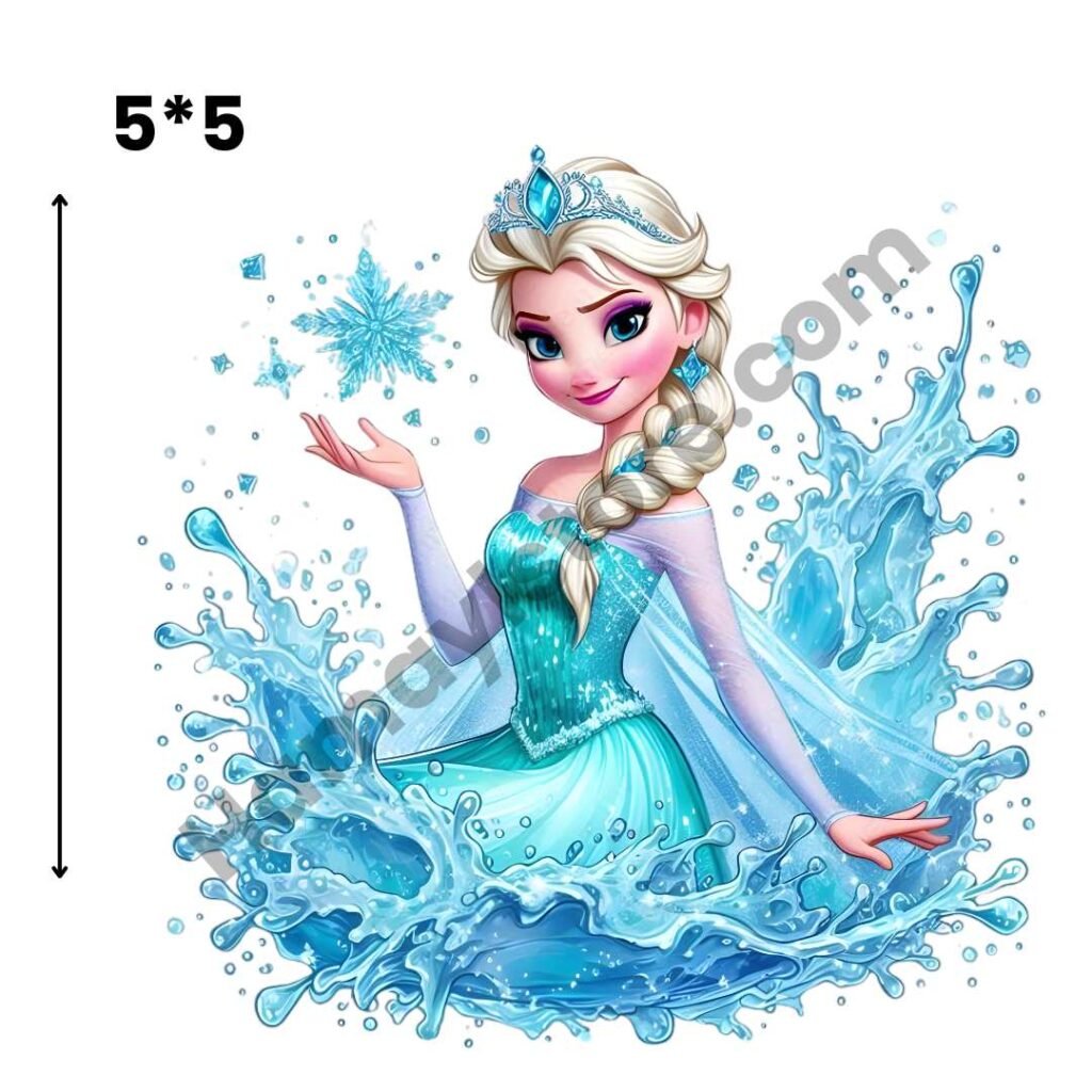 Frozen Elsa Iron On Patch 2026 waterproof heat transfer design Pakistan