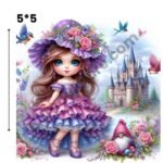 Lavender Fairy Princess Iron On Patch 2026 waterproof heat transfer design Pakistan