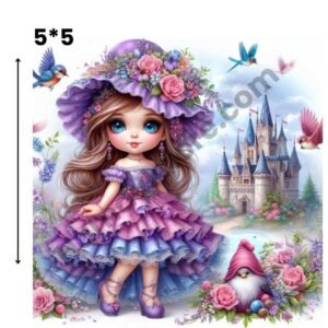 Lavender Fairy Princess Iron On Patch 2026 waterproof heat transfer design Pakistan
