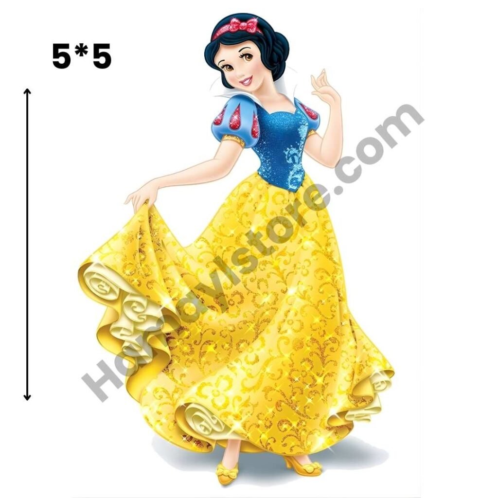 Snow White Iron On Patch premium 5x5 princess heat transfer design