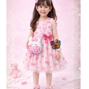 kids silicone bag in pakistan pink minnie polka dot crossbody for girls
