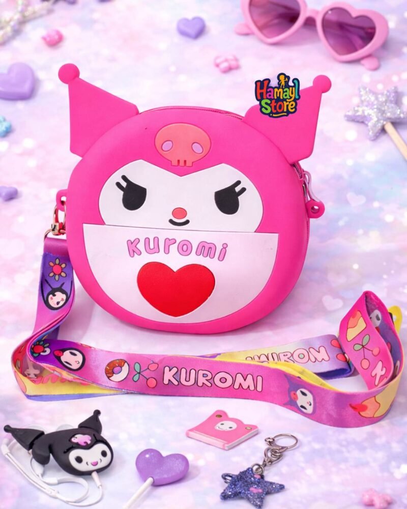 kids silicone bag in pakistan pink kuromi crossbody for girls