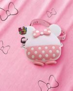 kids silicone bag in pakistan pink minnie polka dot crossbody for girls
