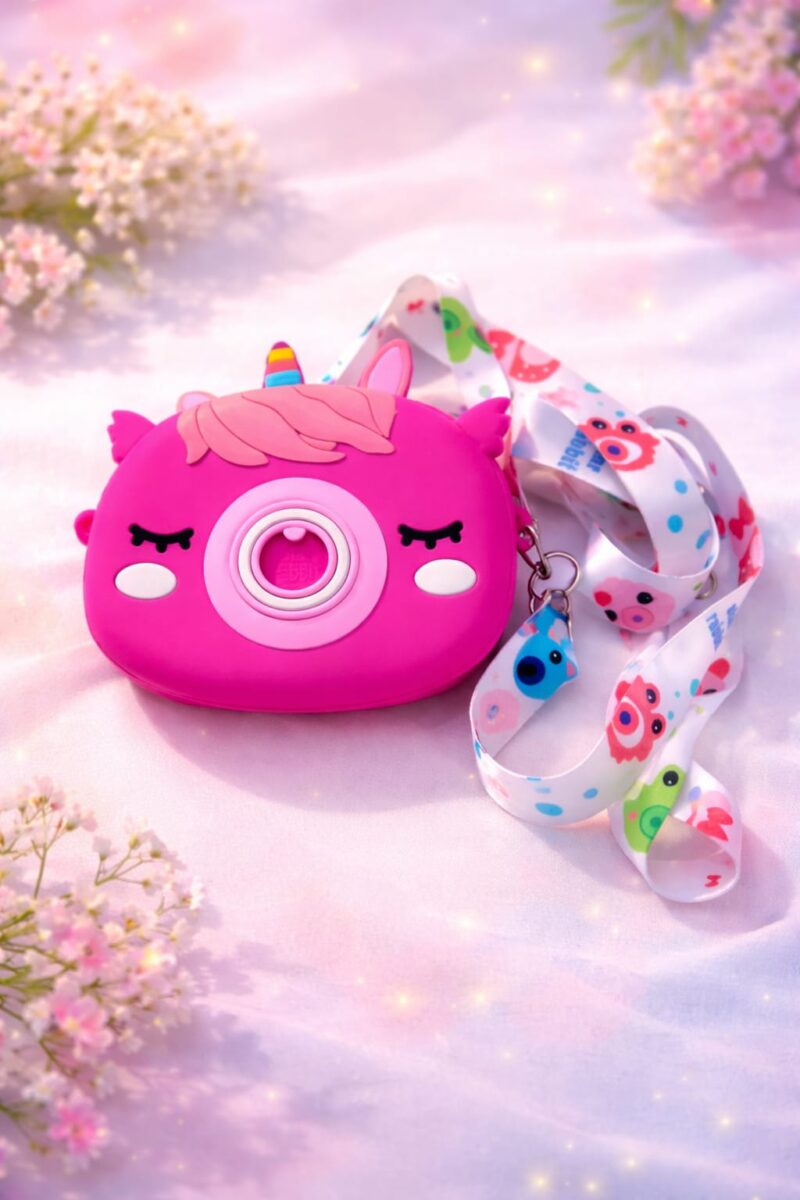 Unicorn Camera Kids Silicone Bag in Pakistan Cute Cartoon Crossbody Purse for Girls