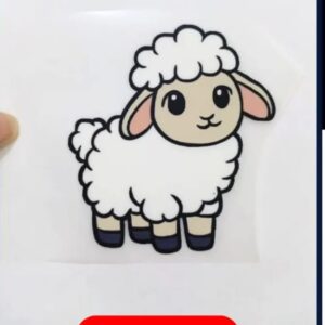 Sheep Iron On Patch 3 inch cute lamb heat transfer for kids clothes Pakistan