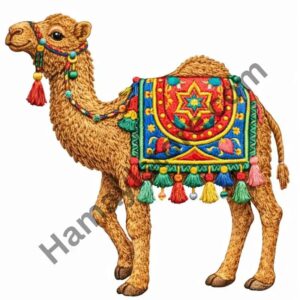 Decorative Camel Heat Transfer Patch premium Eid ul Adha iron on patch Pakistan