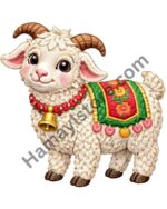 Decorative Goat Heat Transfer Patch premium Eid ul Adha iron on patch Pakistan