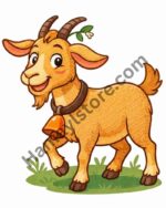 Cute Goat Heat Transfer Patch premium Eid ul Adha iron on patch Pakistan