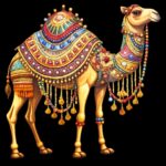 Luxury Decorative Camel Heat Transfer Patch premium Eid ul Adha iron on patch Pakistan