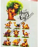 Happy Eid Camel Patch Set premium cute camel heat transfer mini patch bundle Pakistan