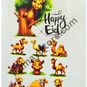 Happy Eid Camel Patch Set premium cute camel heat transfer mini patch bundle Pakistan