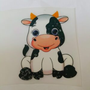Cute Baby Cow Heat Transfer Patch premium cartoon cow iron on patch Pakistan