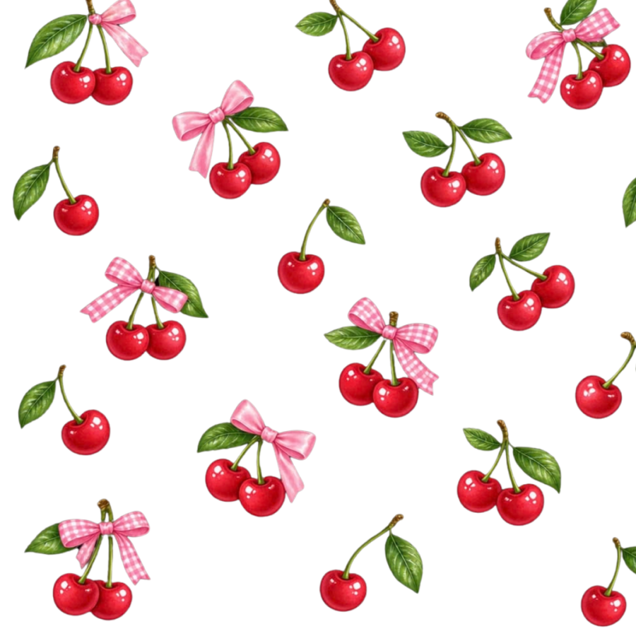 Cherry Bow Design Patch – P10113