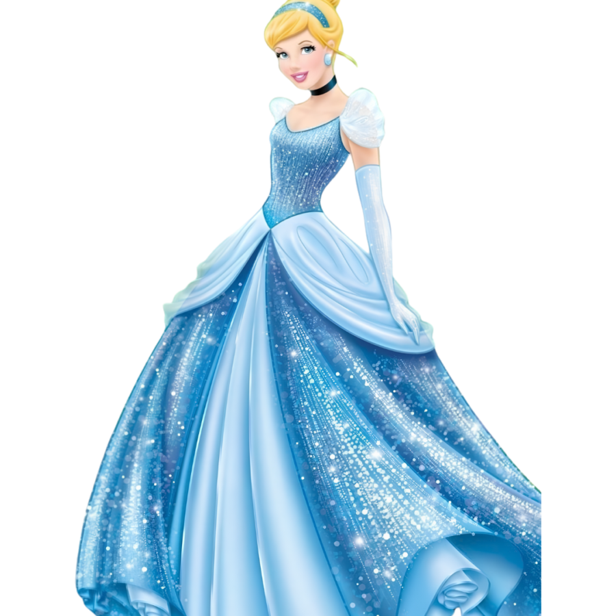 P1014 Kids Princess Doll Patch – Cinderella Blue Dress