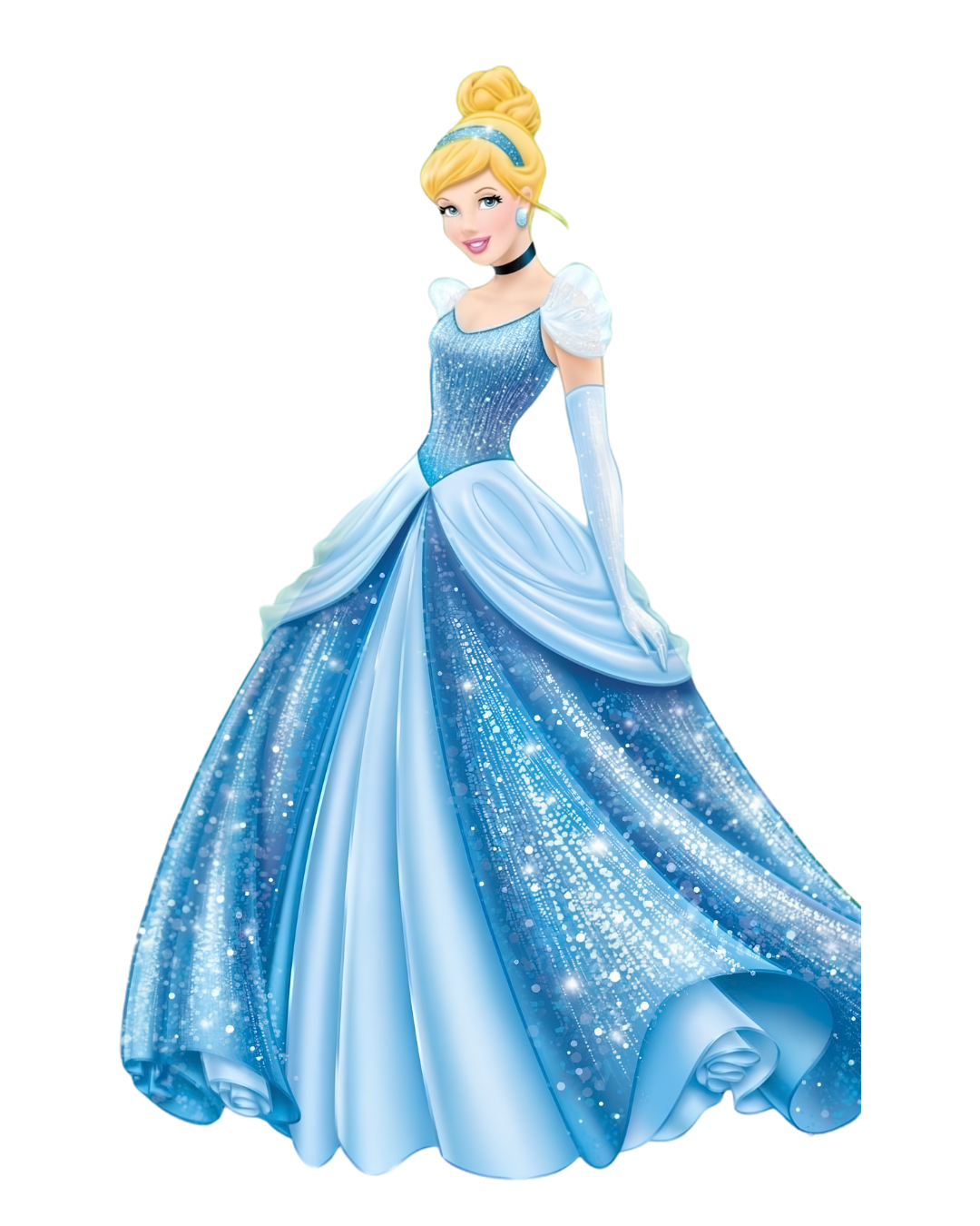 P1014 Kids Princess Doll Patch – Cinderella Blue Dress