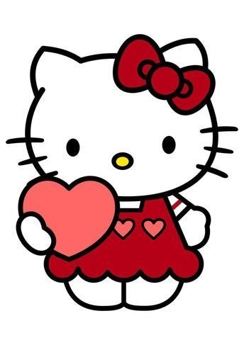 Hello Kitty Heart Patch – P10103
