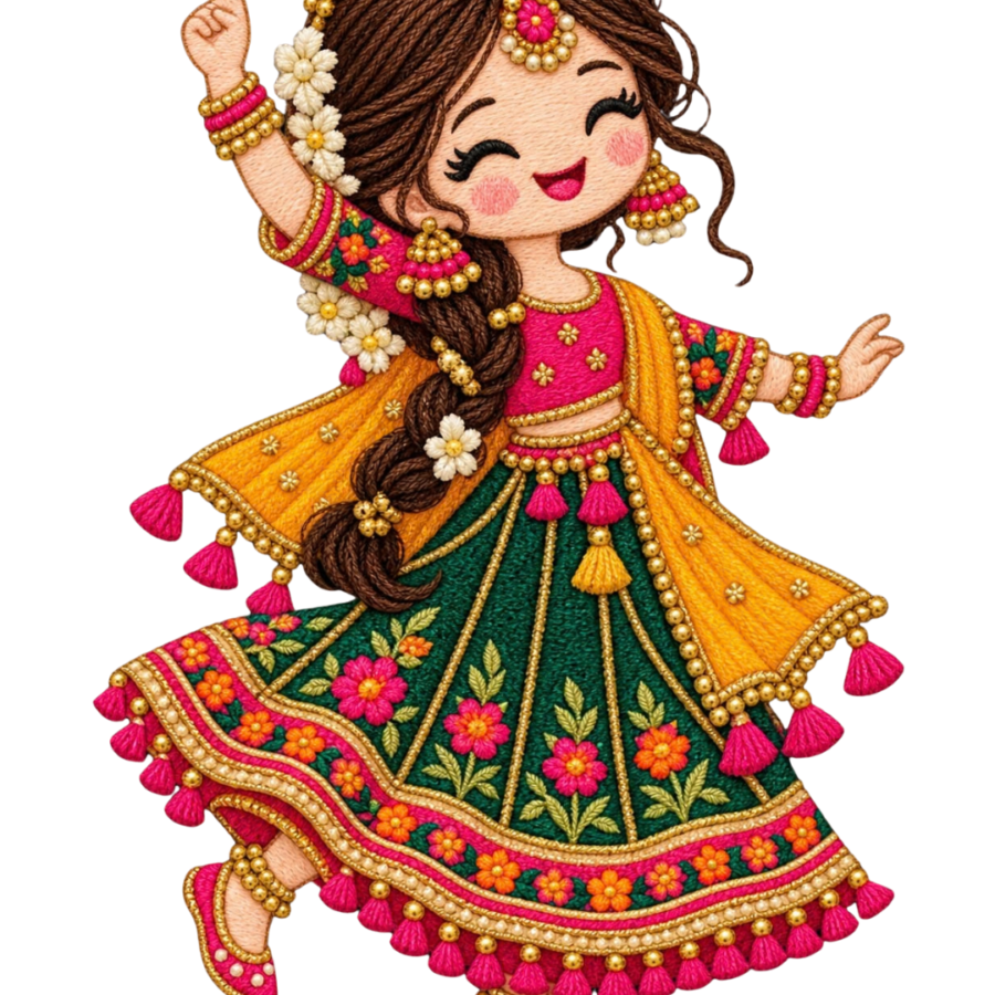 Indian Doll Big Patch – P10114
