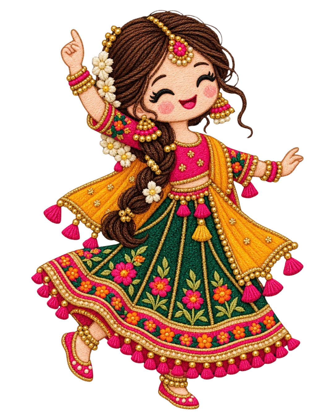 Indian Doll Big Patch – P10114