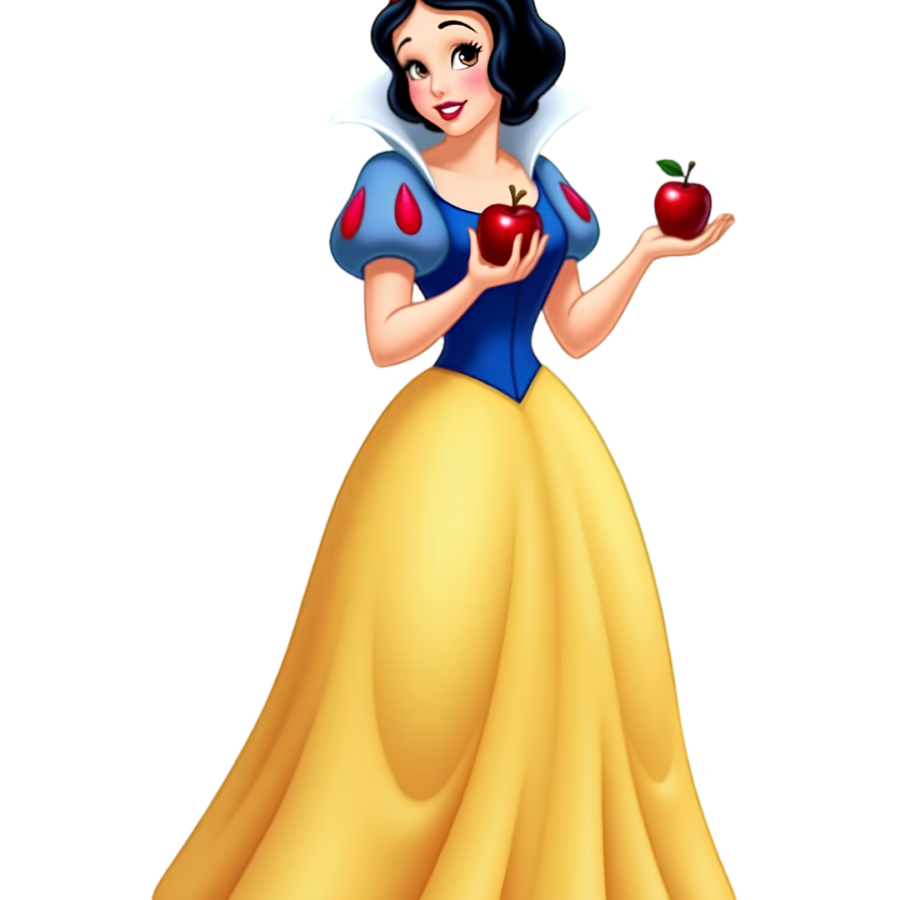 P1013 Kids Princess Doll Patch – Snow White Apple Design